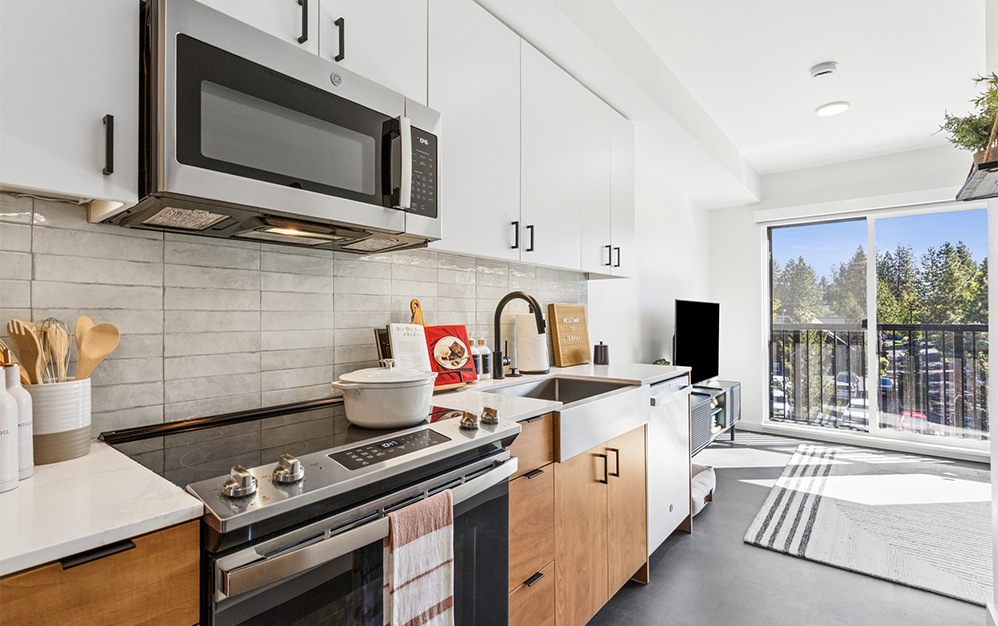 The Ember - 1 bedroom floorplan layout with 1 bathroom and 486 square feet (Kitchen
, 2D)